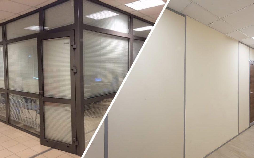 Перегородка с алюминиевого профиля со стеклом или гипсокартонная, что лучше?