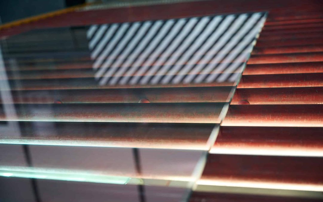 Остатки закалённого стекла